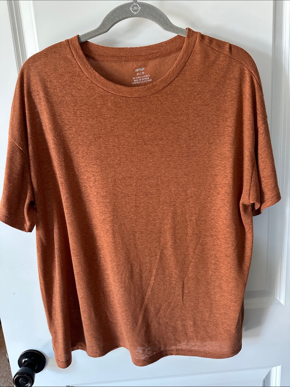 Oversized Aerie rust color top